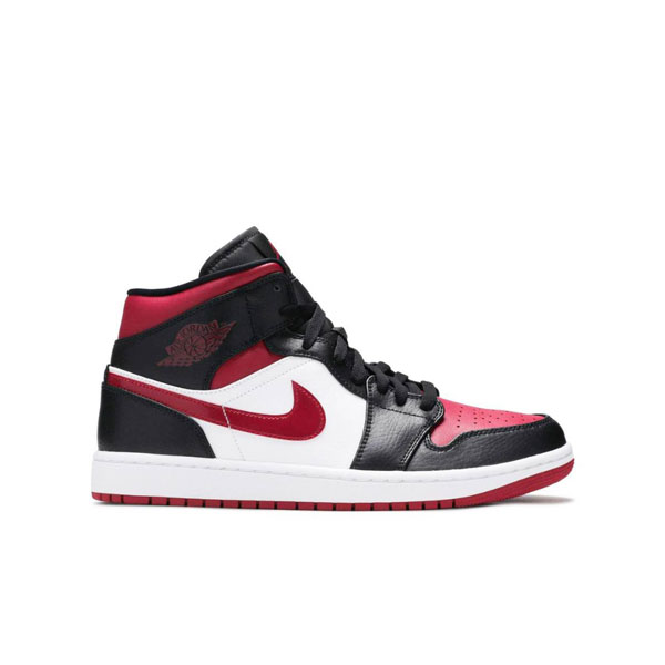 Nike Air Jordan 1 Mid Noble Red کتونی نایک ایر جردن 1 نوبل رد نیم ساق